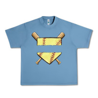 Pebble Blue custom baseball Urban Heavy Tee - MaliasSmallBusiness