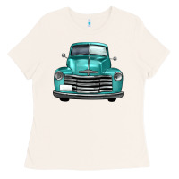 Bone western truck front view Ladies Tee - FaDigitalArtStudio