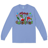 Colony Blue merry christmas hair dresser Long Sleeve Tee - MaliasSmallBusiness