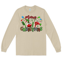 Mushroom merry christmas hair dresser Long Sleeve Tee - MaliasSmallBusiness