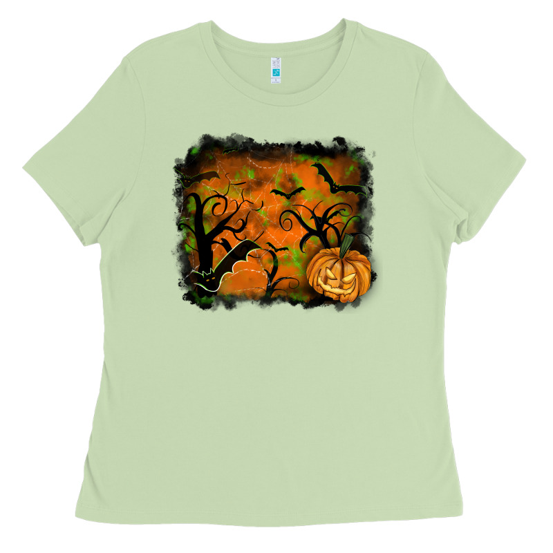 Halloween Background Ladies Tee by RanaPortraitStore | Teevron