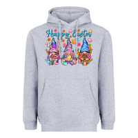 Heather Grey Happy Easter gnomies Easter Day Heavyweight Hoodie - HowdyJamesFarm