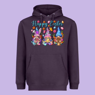 Happy Easter Gnomies Easter Day Heavyweight Hoodie Designed By Howdyjamesfarm