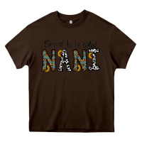 Chocolate Brown blessed to be called nanı Heavy Core Tee - CowhideDigitalArt