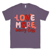 Lavender love more worry less Classic Tee - MaliasSmallBusiness