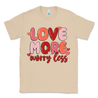 Mushroom love more worry less Classic Tee - MaliasSmallBusiness