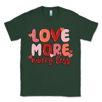 Sports Green love more worry less Classic Tee - MaliasSmallBusiness