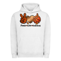 Pigment Lunar Rock Peace Love Basketball Urban Hoodie - FaDigitalArtStudio