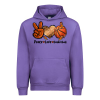 Tulip Peace Love Basketball Urban Hoodie - FaDigitalArtStudio