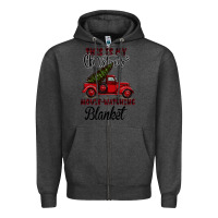Charcoal Heather Christmas Movie Watching Blanket Zipper Hoodie - Bettercallsaul