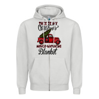 Dove Grey Christmas Movie Watching Blanket Zipper Hoodie - Bettercallsaul