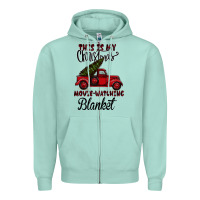 Seafoam Christmas Movie Watching Blanket Zipper Hoodie - Bettercallsaul