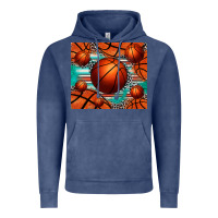 Vintage Denim basketball leopard serape tumbler Vintage Hoodie - Jasminsmagicworld