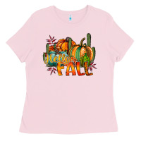 Bubblegum Pink hallo fall Ladies Tee - RacoonDesign