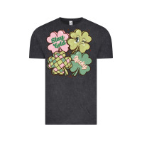 Vintage Black st patricks day clover Vintage Tee - MaliasSmallBusiness