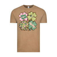 Vintage Coffee st patricks day clover Vintage Tee - MaliasSmallBusiness