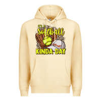 Pina Colada It's a Softball kinda day leopard Premium Hoodie - HowdyJamesFarm