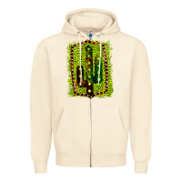Sandshell Cactus Leopard Frame Zipper Hoodie - Bettercallsaul