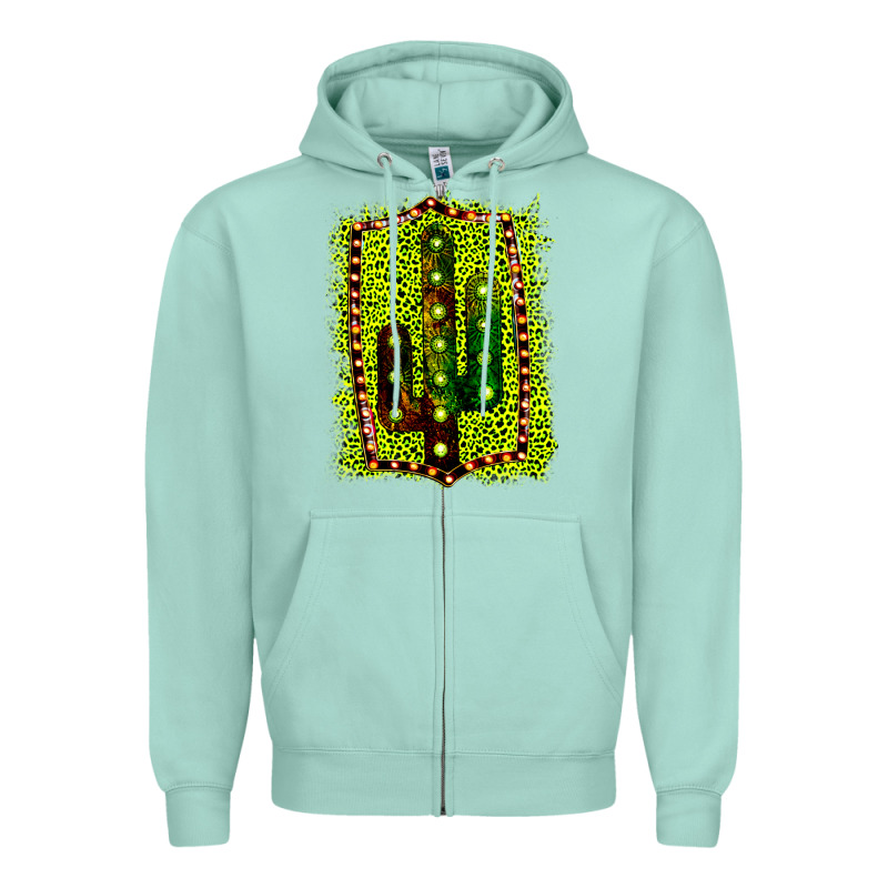 Cactus Leopard Frame Zipper Hoodie by Bettercallsaul | Teevron