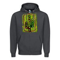 Smoke Cactus Leopard Frame Zipper Hoodie - Bettercallsaul