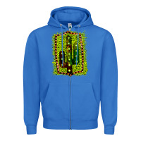 True Royal Cactus Leopard Frame Zipper Hoodie - Bettercallsaul