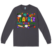 Smoke teacher crayons kids caffeine Long Sleeve Tee - NancyCooperArtShop