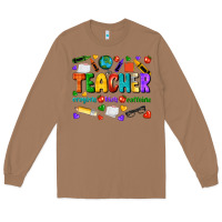 Toasted Coconut teacher crayons kids caffeine Long Sleeve Tee - NancyCooperArtShop