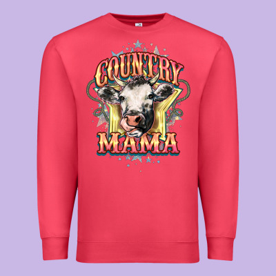 Country Mama Premium Sweatshirt Designed By Howdyjamesfarm