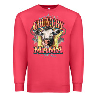 Cardinal Country Mama Premium Sweatshirt - HowdyJamesFarm