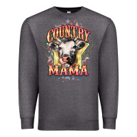 Charcoal Heather Country Mama Premium Sweatshirt - HowdyJamesFarm