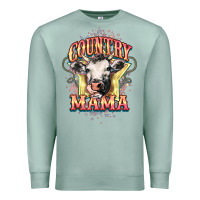 Seafoam Country Mama Premium Sweatshirt - HowdyJamesFarm