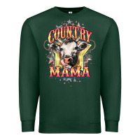 Sports Green Country Mama Premium Sweatshirt - HowdyJamesFarm