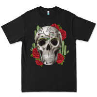 Black skull cactus Premium Tee - JahusDesignShop