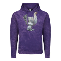 Cloud Purple Brahma Chicken Vintage Hoodie - LillyAllenDesigns