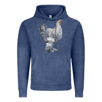 Vintage Denim Brahma Chicken Vintage Hoodie - LillyAllenDesigns