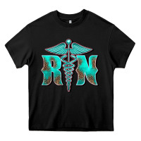 Black registered medical symbol nurse Heavy Core Tee - BarkalooDesign