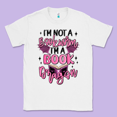 I'm Not A Booksorm I'm A Book Dragon Classic Tee Designed By Maliassmallbusiness