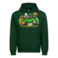 Forest Green St. Patrick's Day farm animal truck Urban Hoodie - FaDigitalArtStudio