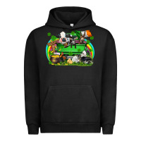 Pigment Black St. Patrick's Day farm animal truck Urban Hoodie - FaDigitalArtStudio