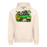 Sandshell St. Patrick's Day farm animal truck Urban Hoodie - FaDigitalArtStudio