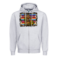 Heather Grey Serape Cactus Zipper Hoodie - Bettercallsaul