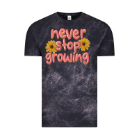 Cloud Black never stop growing Vintage Tee - MaliasSmallBusiness