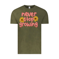 Vintage Olive never stop growing Vintage Tee - MaliasSmallBusiness