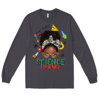 Smoke science teacher afro messy bun Long Sleeve Tee - NancyCooperArtShop