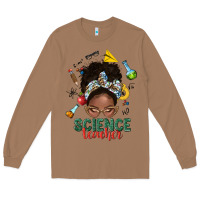 Toasted Coconut science teacher afro messy bun Long Sleeve Tee - NancyCooperArtShop