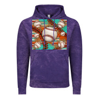 Cloud Purple baseball turquoise serape glitter tumbler Vintage Hoodie - Jasminsmagicworld
