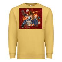 Antique Gold wizard kids with glitter Premium Sweatshirt - TumblerDesignByShophia
