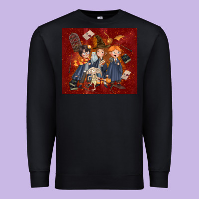 Wizard Kids With Glitter Premium Sweatshirt Designed By Tumblerdesignbyshophia