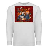 Dove Grey wizard kids with glitter Premium Sweatshirt - TumblerDesignByShophia