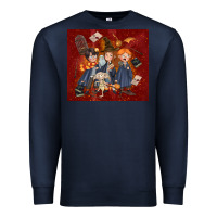 Navy wizard kids with glitter Premium Sweatshirt - TumblerDesignByShophia
